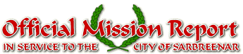 Official mission report for the city of Sarbreenar