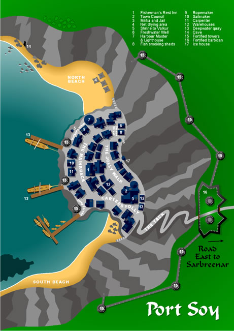 Port Soy map